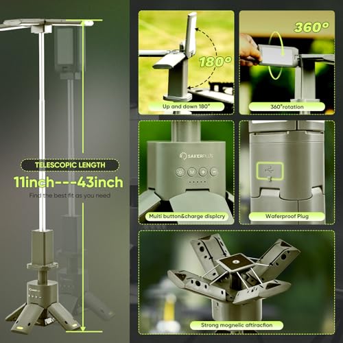 Portable Camping Light 14000mAh Rechargeable Lantern with Magnetic Base Z942