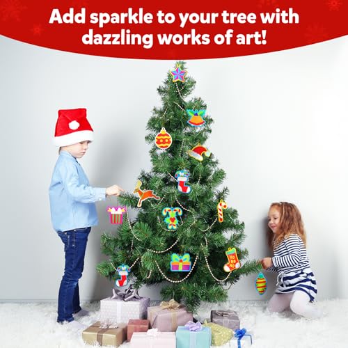 Skillmatics Foil Fun Christmas Ornaments, Mess Free Art Craft Kit for Kids Ages 4-9 S207