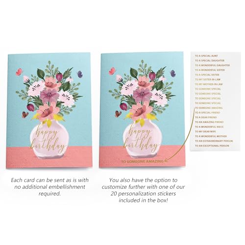 Dessie 30 Unique Christmas Cards with Envelopes and Gold Sealing Stickers B61775
