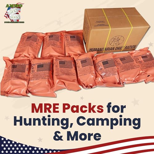 Humanitarian Daily Ration MRE Case – 5 US FEMA Emergency Rations, Low Sodium, 10 Pack J3869