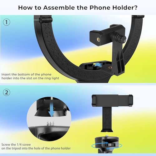 Aureday 14'' Selfie Ring Light with 62'' Tripod Stand and Phone Holder W597