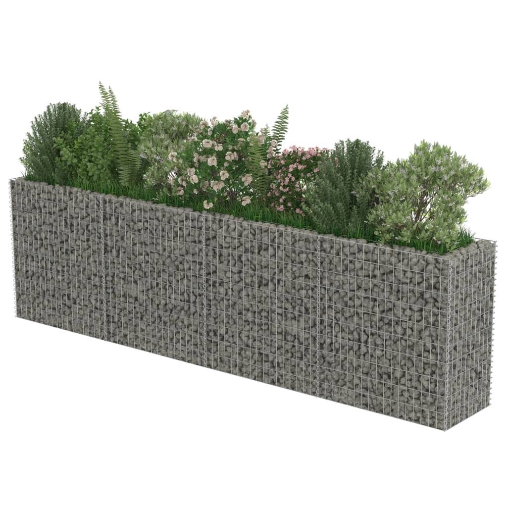 vidaXL Gabion Raised Bed Galvanised Steel K6848