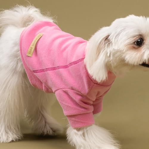 Fitwarm 3 Pack Classic Fleece Dog Sweater for Small Dogs, Medium D613