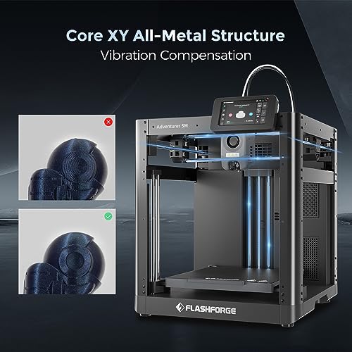 FLASHFORGE Adventurer 5M 3D Printer, Auto Leveling, 600mm/s High Speed I42024
