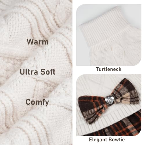 KYEESE Dog Sweater Knitwear with Bowtie for Small Dogs R875009
