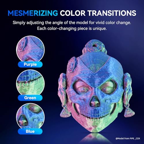 JAYO 3D Printer Filament Bundle, PLA Silk Multicolor 1.75mm, 8 Rolls 2kg G112230