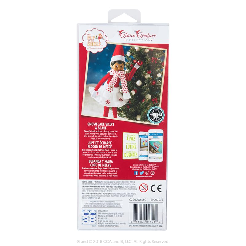 The Elf on the Shelf Christmas Tradition Box Set Girl Scout Elf (Blue Eyed) with Book and Snowflake Skirt O75604