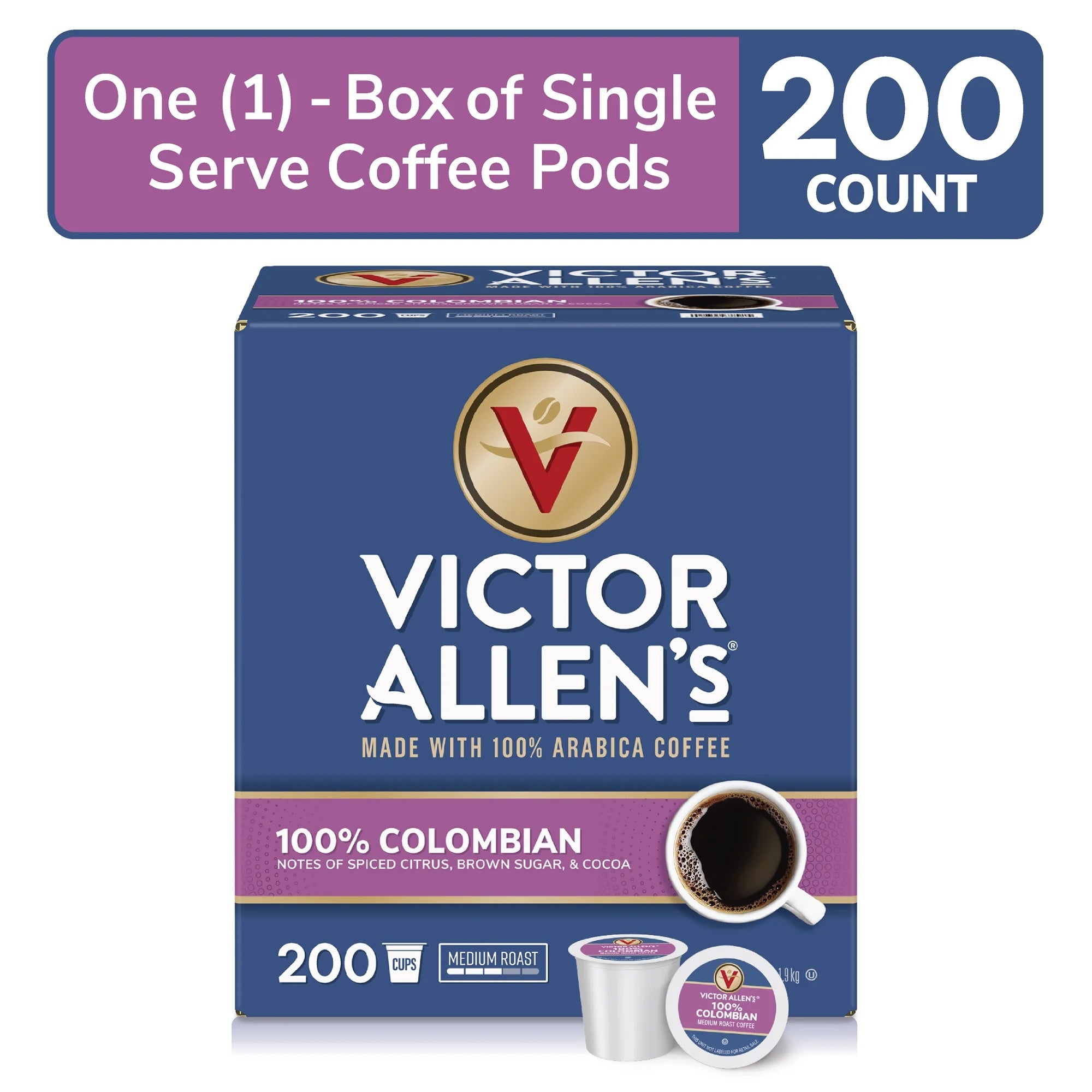 Colombian Coffee Single Serve Pods for Keurig K-Cup Brewers Z76219