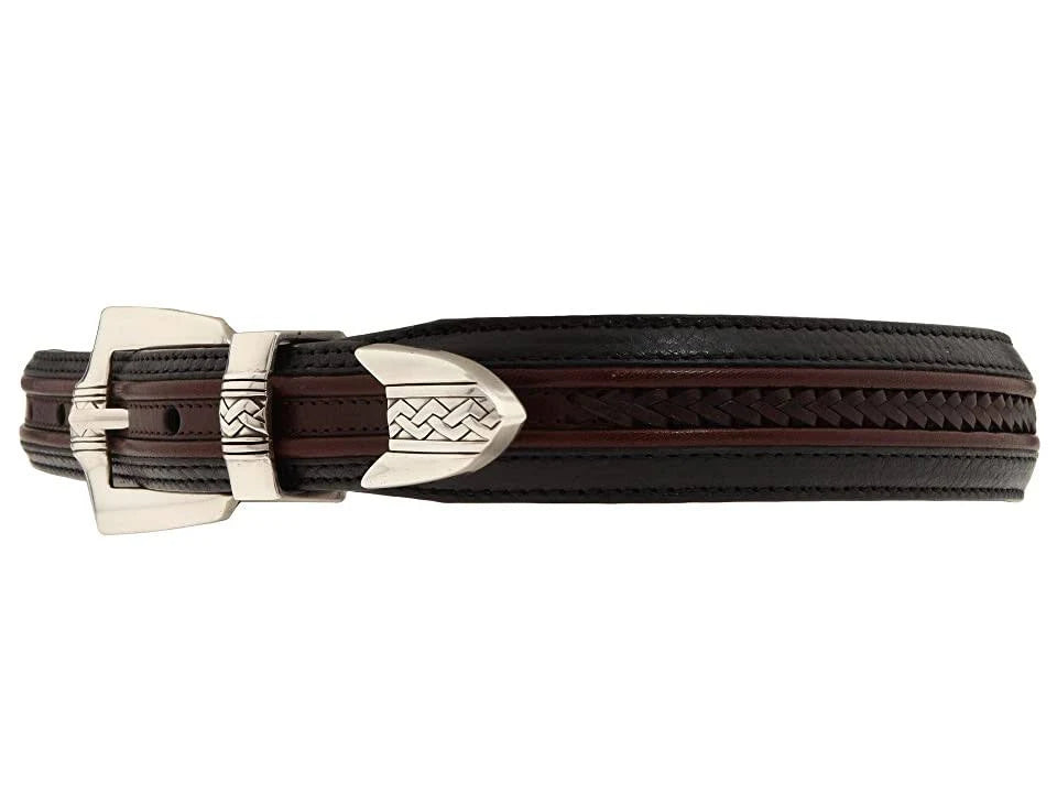 Brighton Pinon Hills Inlay Lace Belt, Size 44, Black-Brown D766866