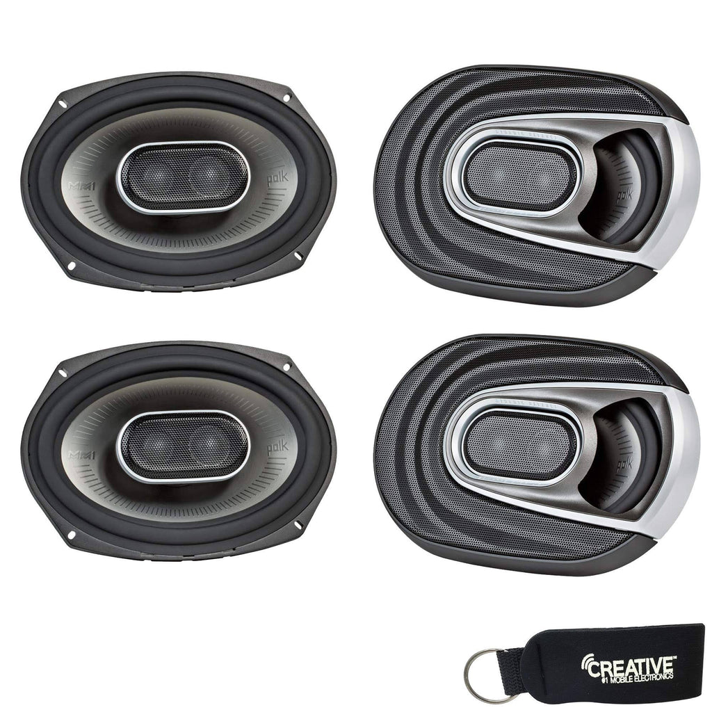 Polk Mm692 6x9 Coaxial Speakers Bundle Includes 2 Pair with Marine and Powersports Certification