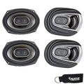 Polk Mm692 6x9 Coaxial Speakers Bundle Includes 2 Pair with Marine and Powersports Certification