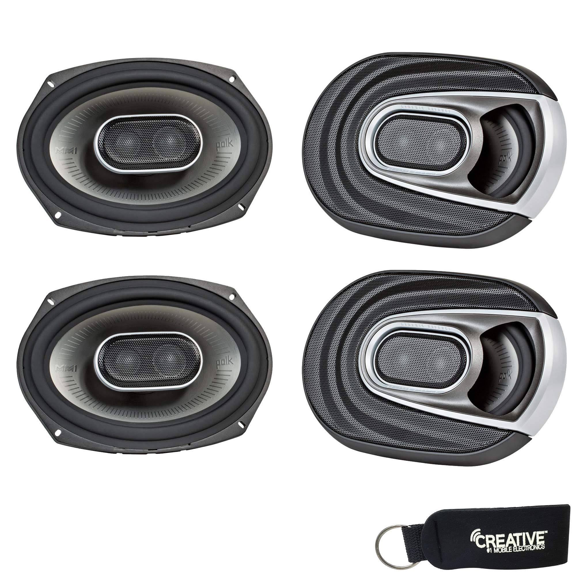 Polk Mm692 6x9 Coaxial Speakers Bundle Includes 2 Pair with Marine and Powersports Certification