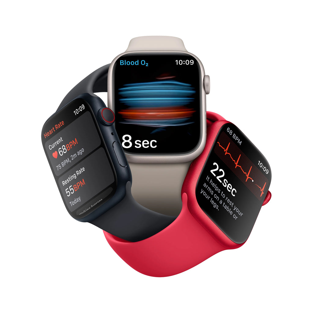 Apple Watch Series 8 GPS + Cellular 41mm Silver Aluminum Case with White Sport Band P313