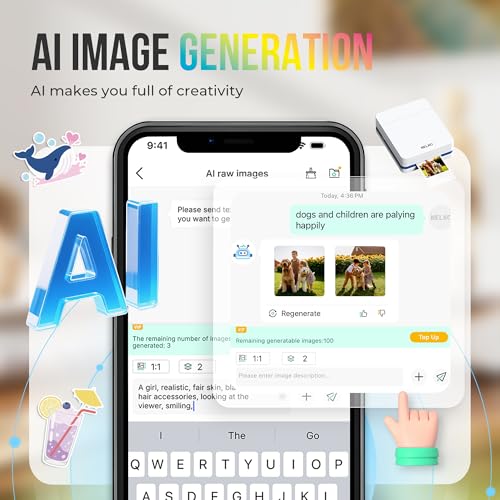 Nelko PP01 Portable Mini Photo Printer for iOS & Android, White Z15552