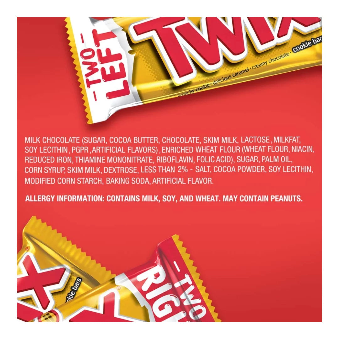 TWIX Caramel Cookie Chocolate Candy Bars 1.79 oz, 36 Count D16594